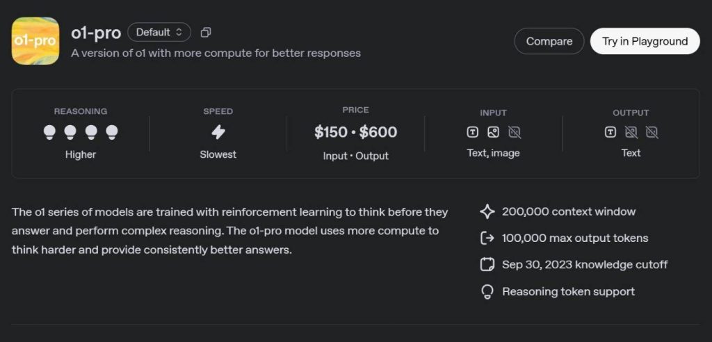 OpenAI o1-pro